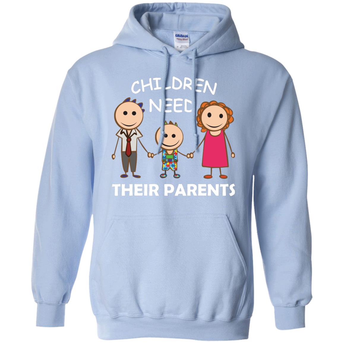 Children Need Their Parents End Separation Family Shirt Light Blue
