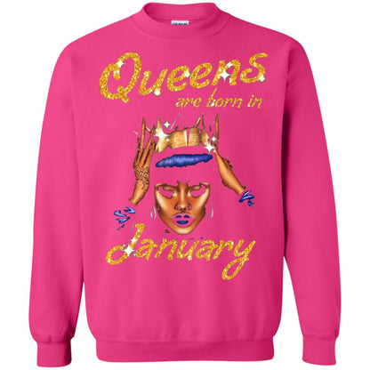 Birthday T-shirt Queens Are Born In January Heliconia