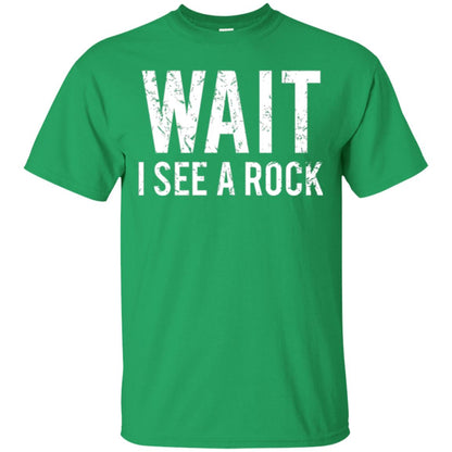 Geology T-shirt I See A Rock Irish Green