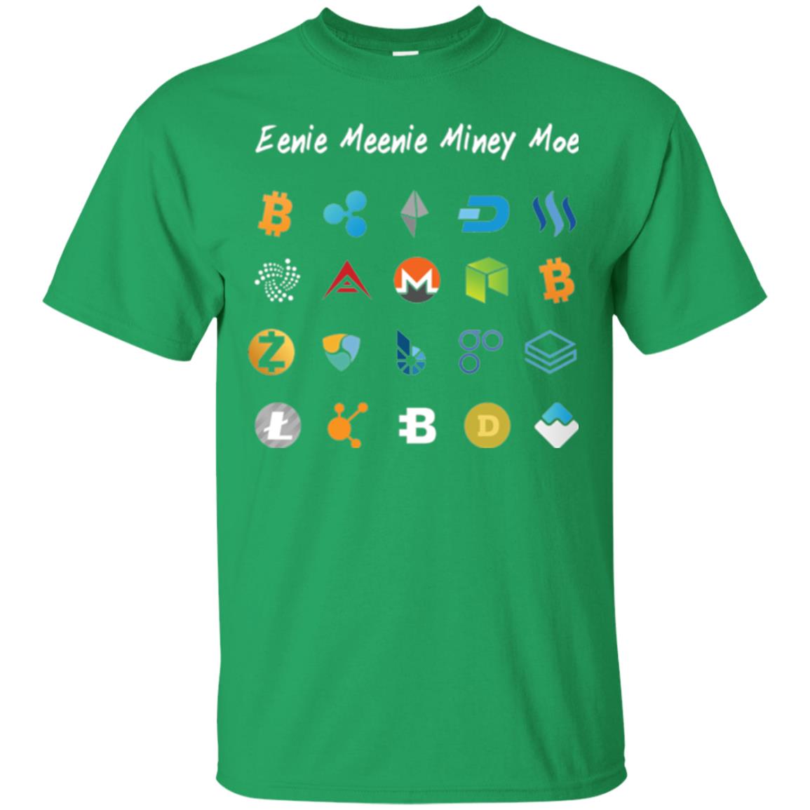 Bitcoin Litecoin Ethereum Eenie Meenie Miney Moe T-shirt Irish Green