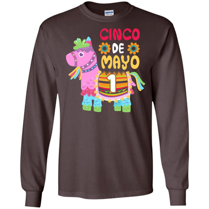 Cinco De Mayo Pinata Jockeys Horse Race 1st Birthday T-shirt Dark Chocolate
