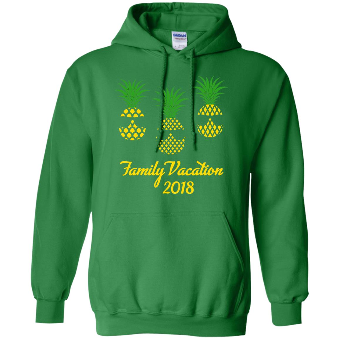 Family Vacation 2018 Shirt Hawaii Pineapple Sunglasses Irish Green