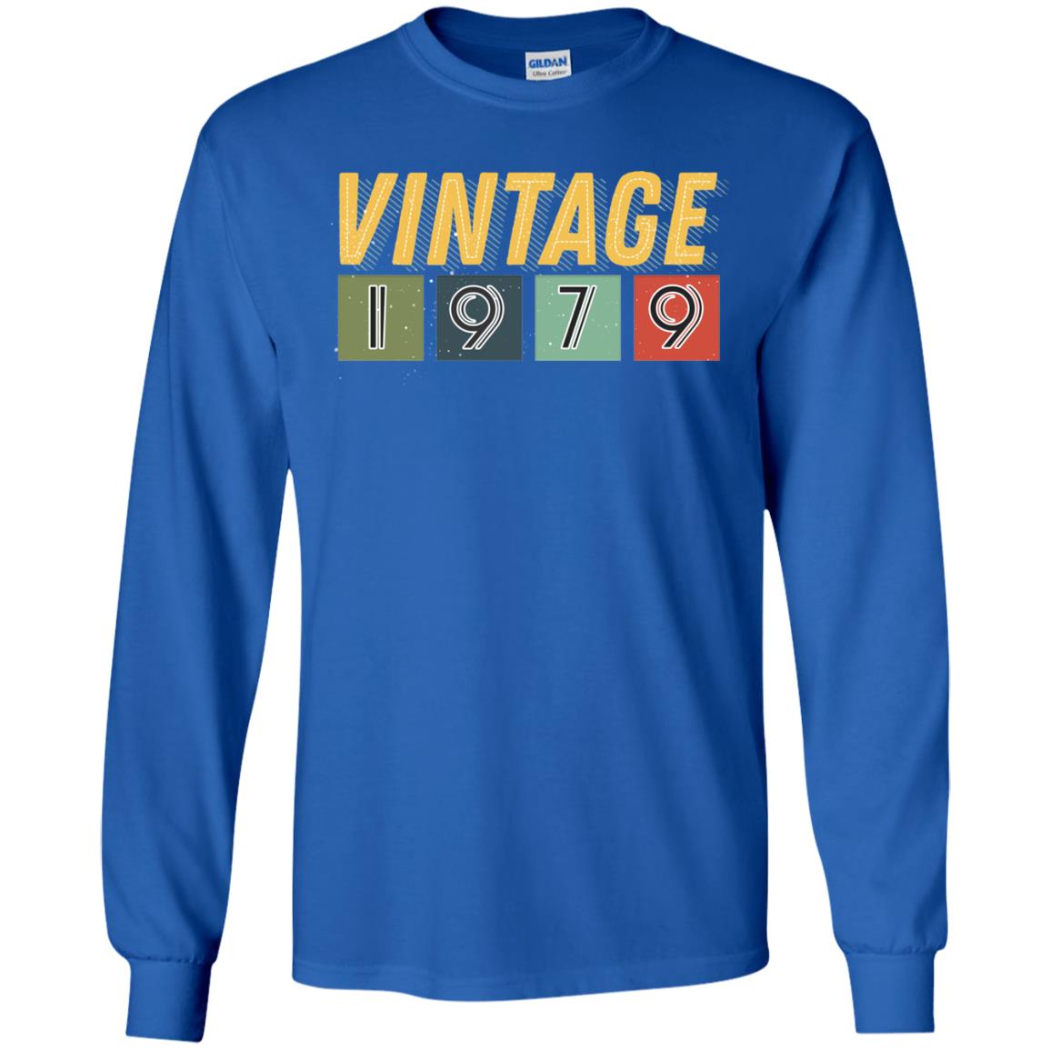 Vintage 1979 39th Birthday Gift Shirt For Mens Or Womens Royal