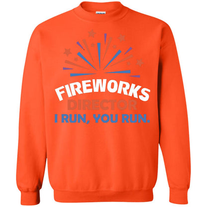 Fireworks Director I Run You Run Shirt Orange