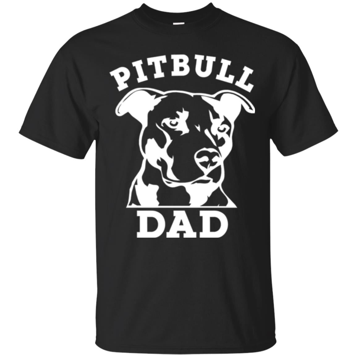 Pit Bull Dad T-shirt Pitbull Lovers Black