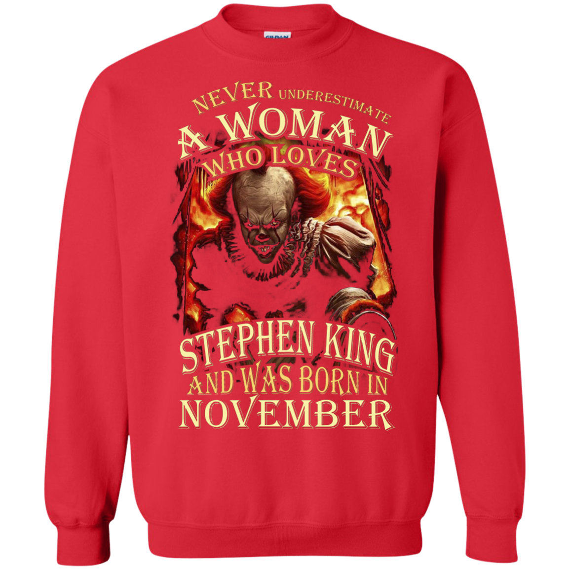 November T-shirt Never Underestimate A Woman Who Loves Stephen King