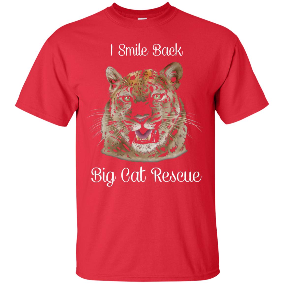 I Smile Back Big Cat Recuse Shirt Red
