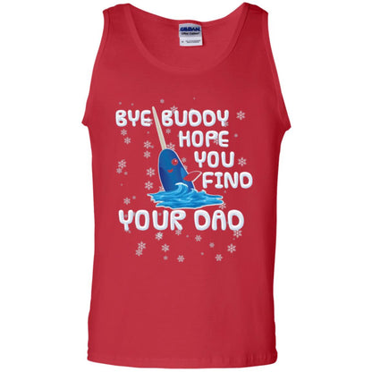 Funny Narwhal T-shirt Bye Buddy Hope You Find Your Day Red