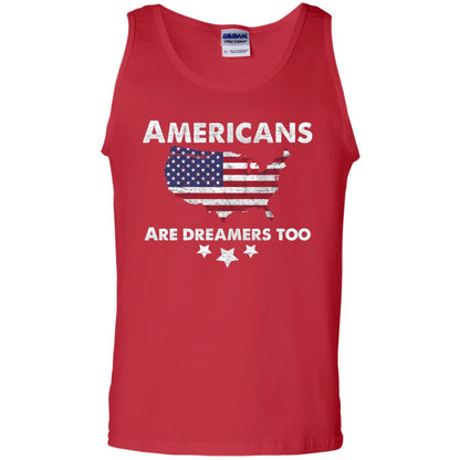 Anti Trump T-shirt Americans Are Dreamers Too Red