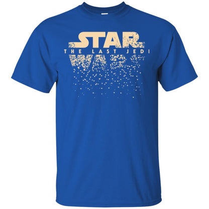 Star Wars Last Jedi Disintegrated Logo Graphic T-shirt Royal