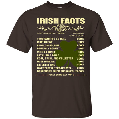Irish Facts Intelligent Problem Solving Shirt Dark Chocolate