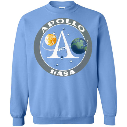 Apollo Program Moon Landing Patch Print Nasa Astronomy T-shirt Carolina Blue