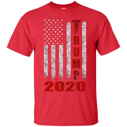 American Flag Vintage Design Trump 2020 T-shirt Red