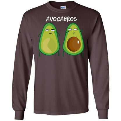 Funny Avocado T-shirt For Bros And Vegans Dark Chocolate