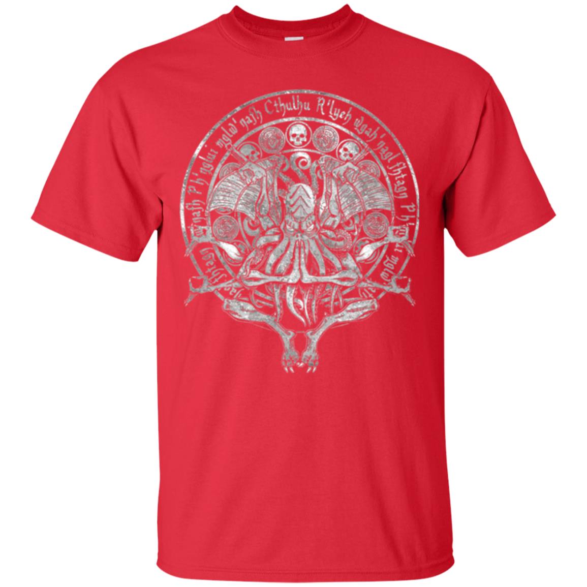 The Idol - Cthulhu T-shirt White Variant Red