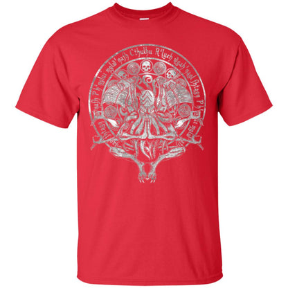 The Idol - Cthulhu T-shirt White Variant Red