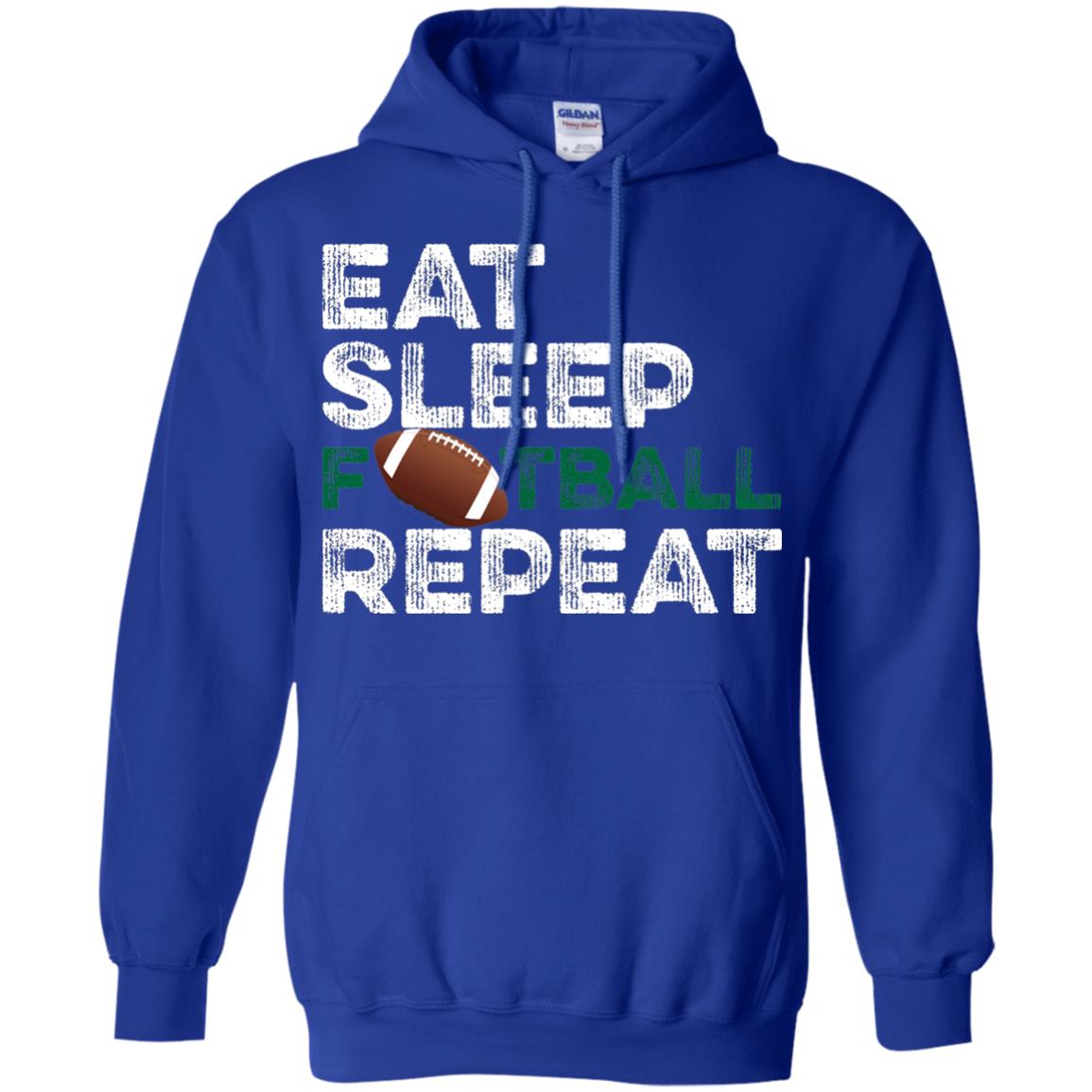 Eat Sleep Football Repeat Football Lover Shirt Royal