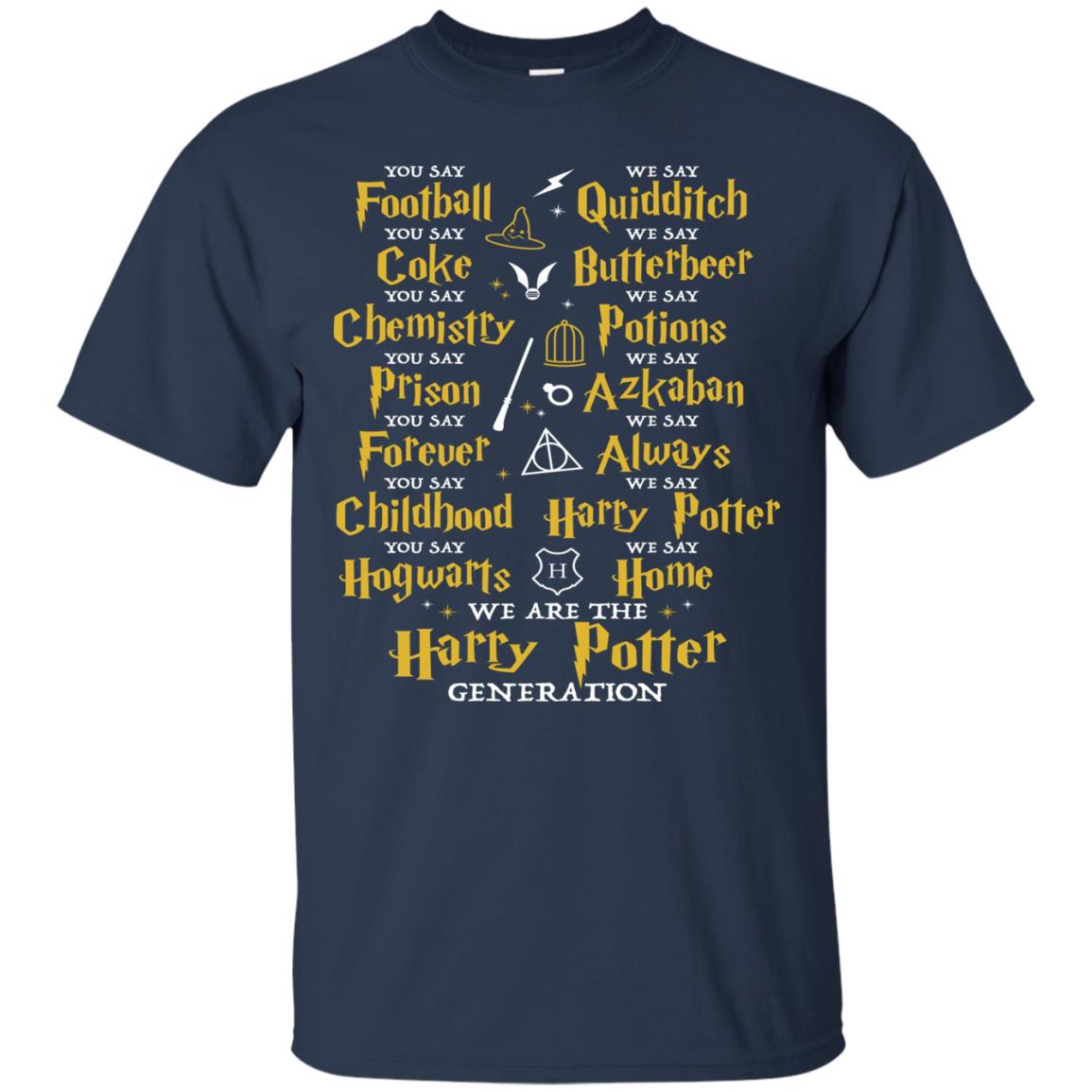 We Are The Harry Potter Generation Movie Fan T-shirt Navy