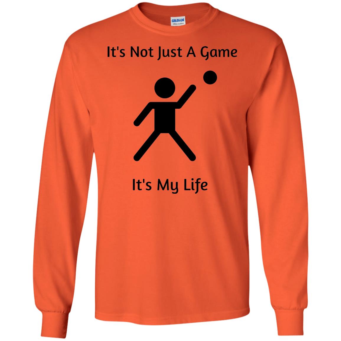 Basketball Shirt Its Not Just A Game Its My Life Orange