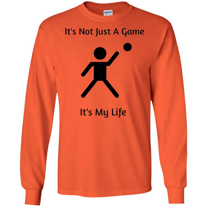Basketball Shirt Its Not Just A Game Its My Life Orange