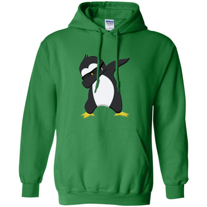 Chirstmas T-shirt Dabbing Penguin Irish Green