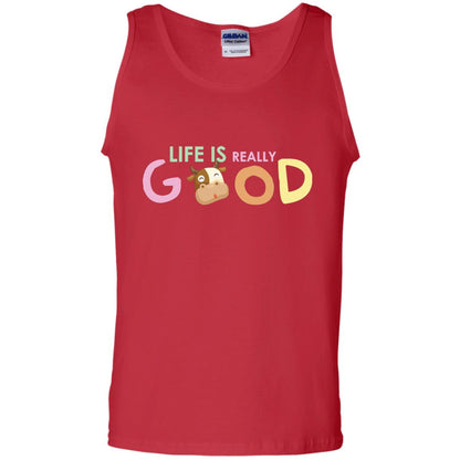 Life Is Really Good With My Cute Cow T-shirt Red
