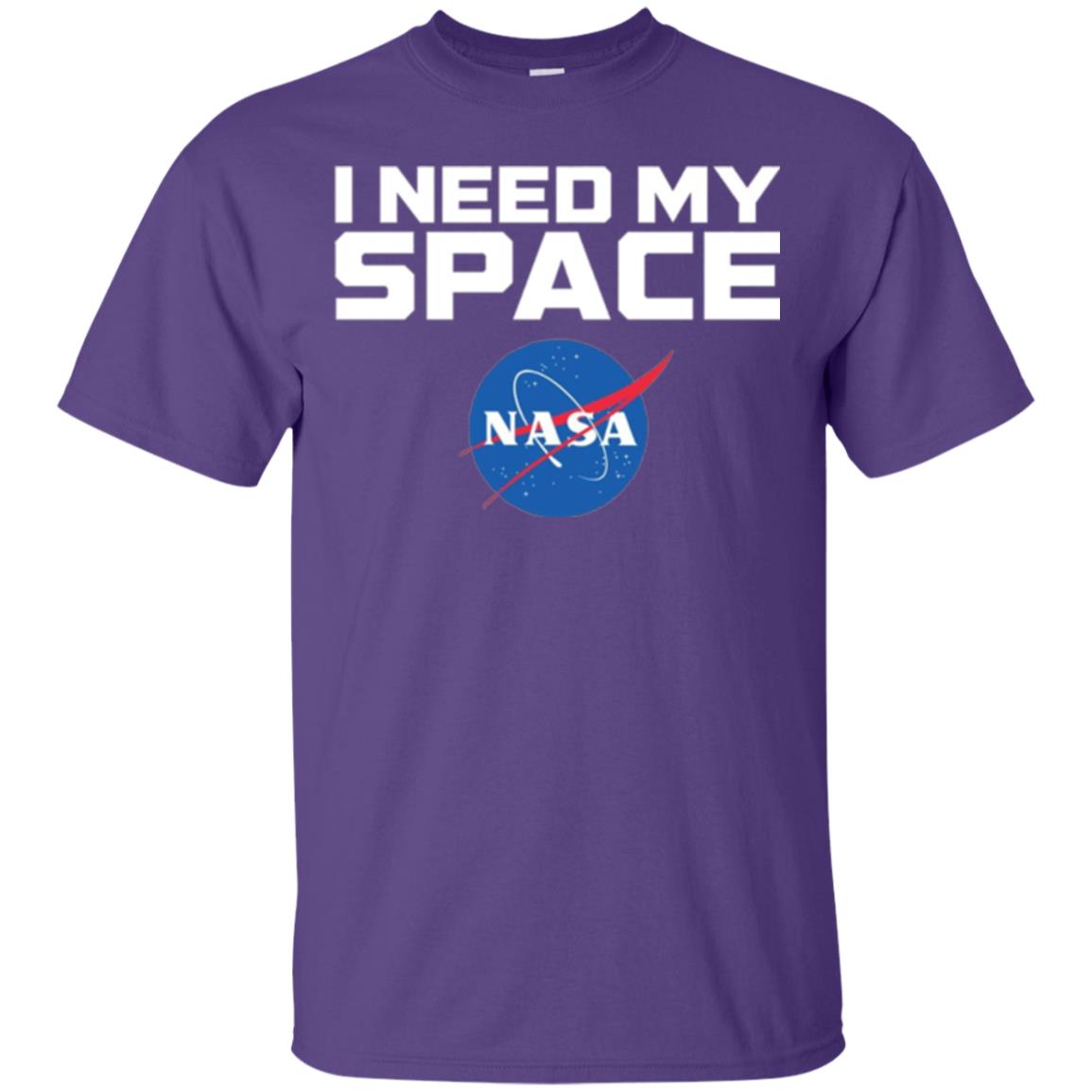 Nasa Logo T-shirt I Need My Space Purple