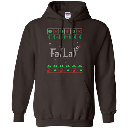 Fa La La La Mathematics X-mas Gift Shirt Dark Chocolate