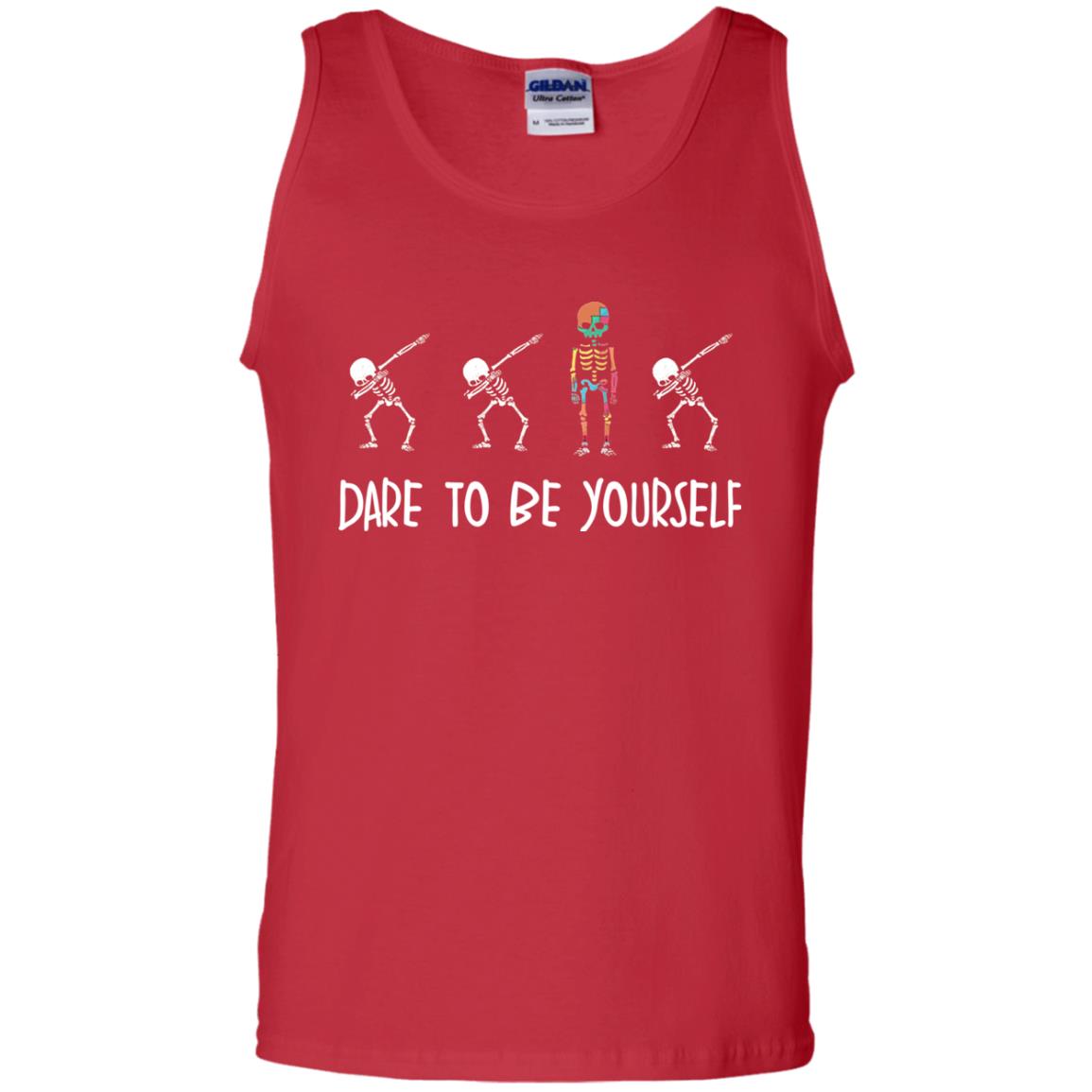 Dare To Be Yourself Autism Awareness T-shirt Red