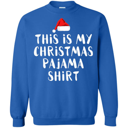 Christmas T-shirt This Is My Christmas Pajama Shirt Royal