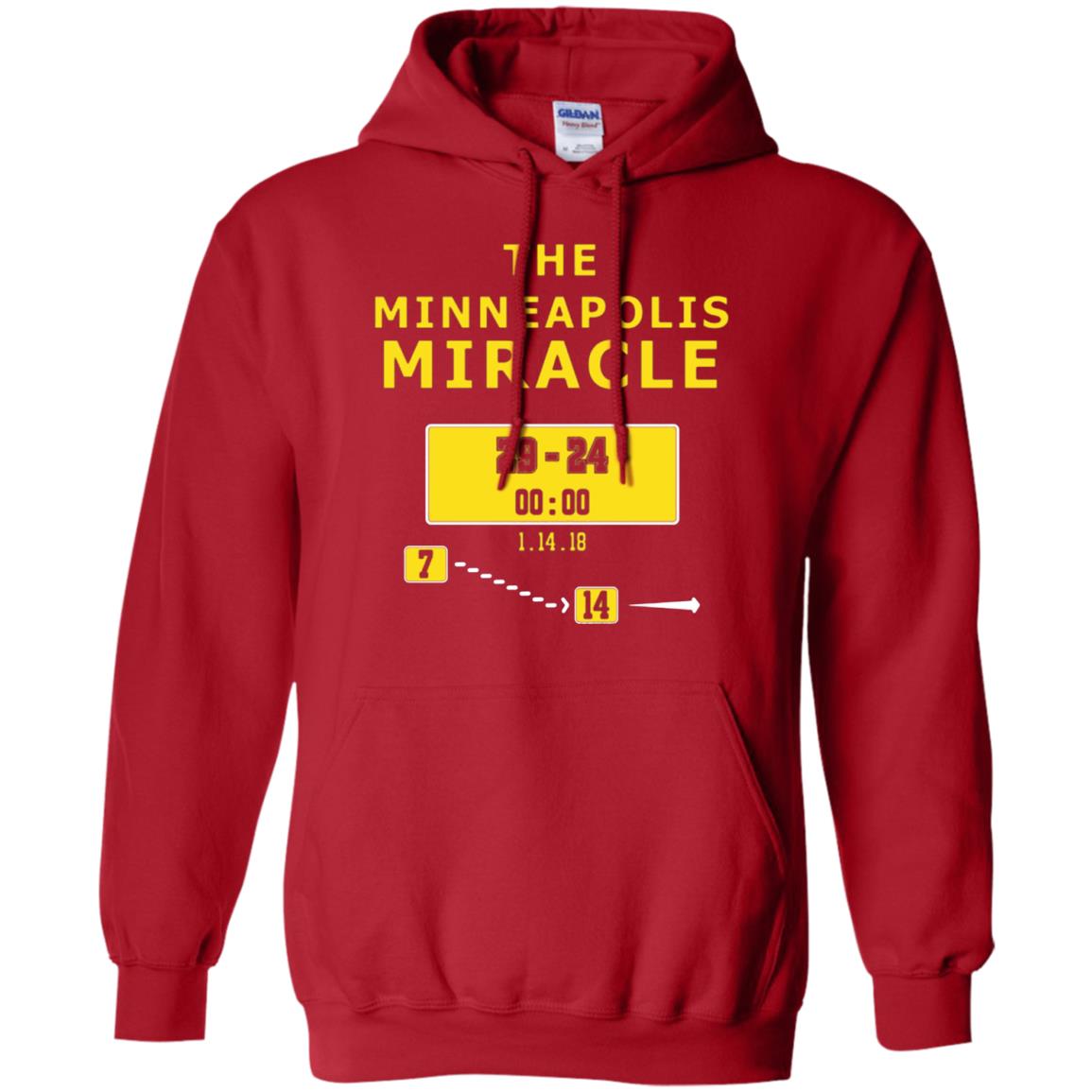 Football Lover T-shirt The Minneapolis Miracle Red