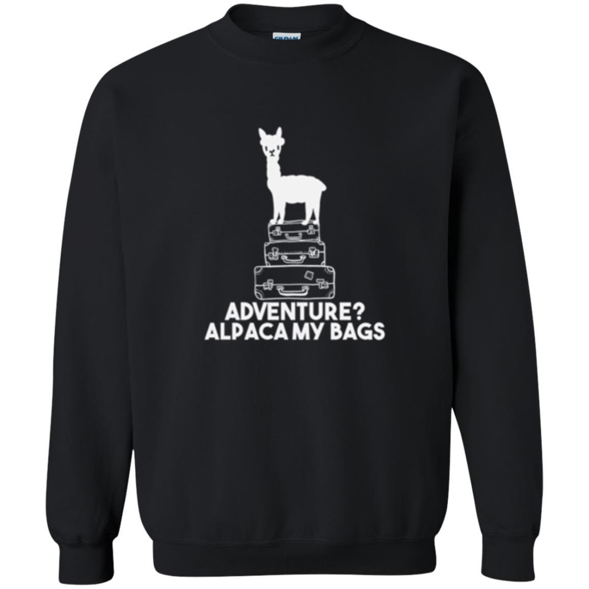 Alpaca Lover T-shirt Adventure Alpacamy My Bags Black