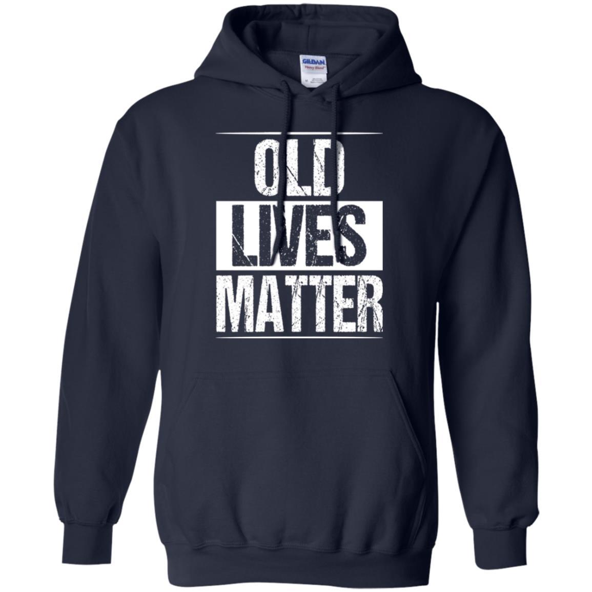 Elderly Seniors T-shirt Old Lives Matter T-shirt Navy