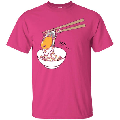 Gudetama Chopsticks T-shirt Heliconia