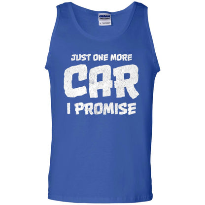 Car Lovers T-shirt Just One More Car I Promise Royal