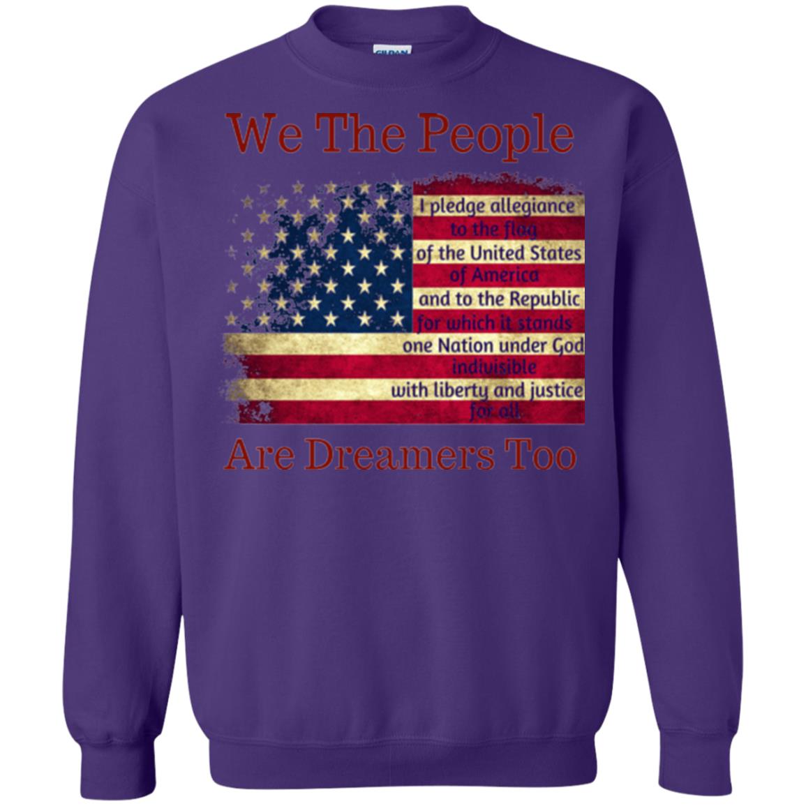 Americans We Are People Are Dreamers Too T-shirt Purple