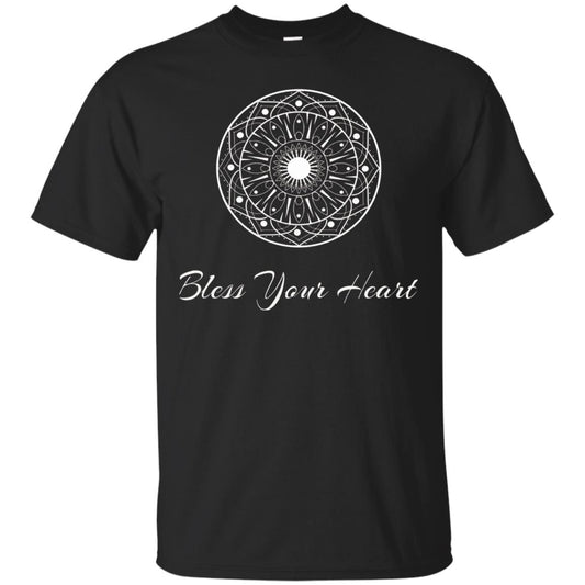 Bless Your Heart Mandala T-shirt Black
