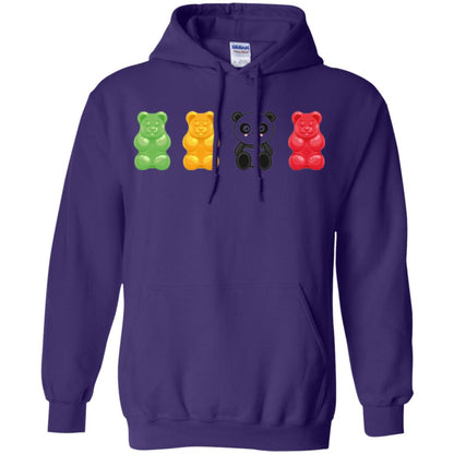 Bear Lover T-shirt Cute Panda Candy Bear Purple