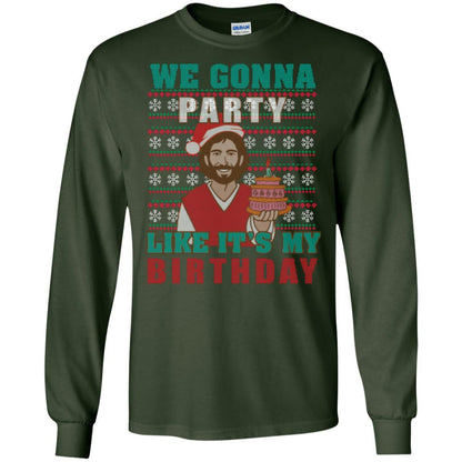 Brithday T-shirt We Gonna Party Like It's My Birthday Forest Green