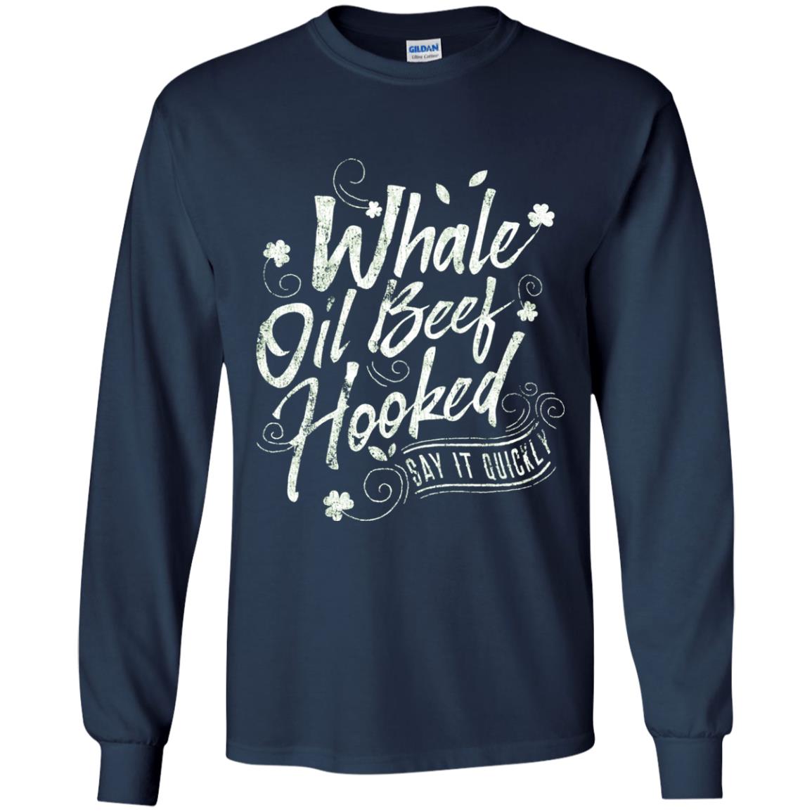 Whale Oil Beef Hooked T-shirt Navy