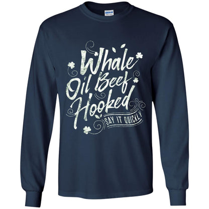 Whale Oil Beef Hooked T-shirt Navy