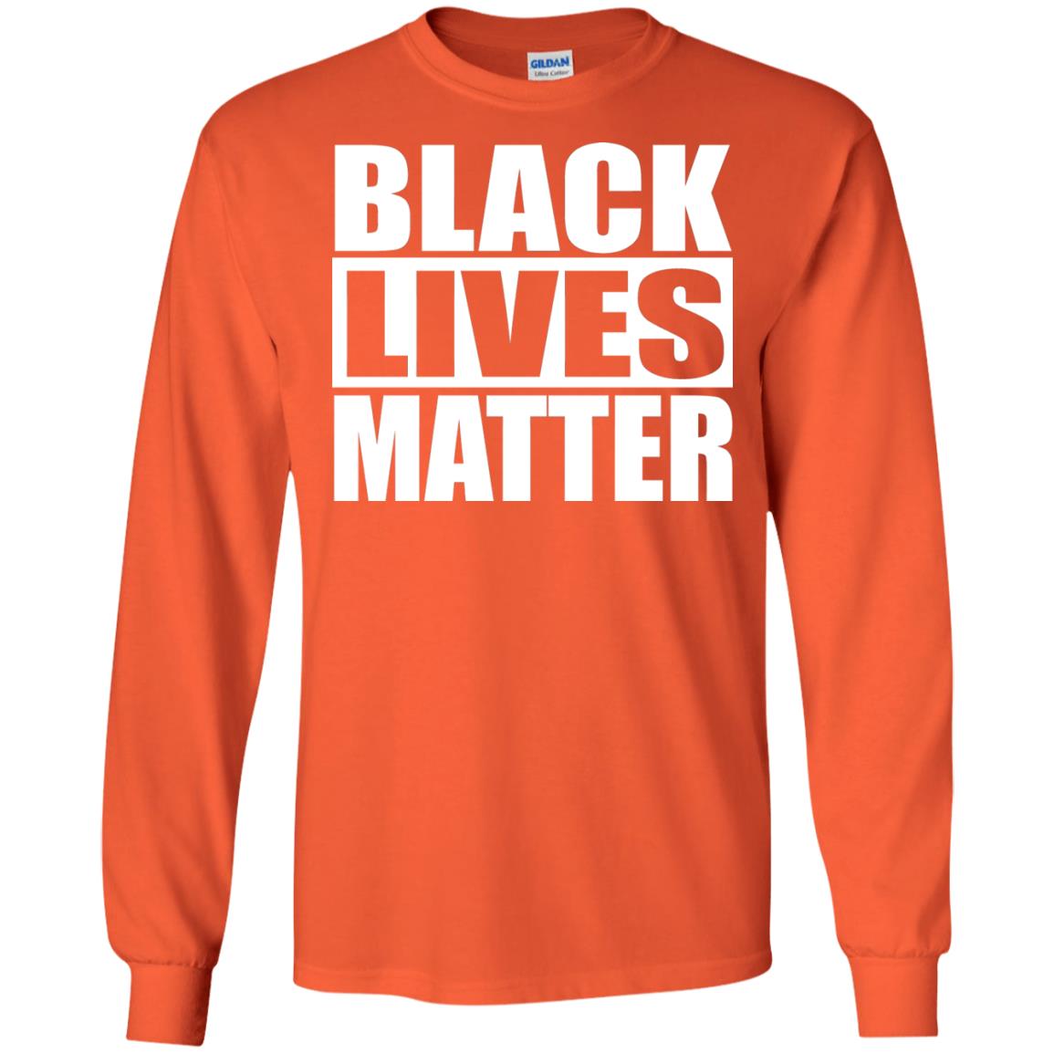 Black Live Matter Shirt Orange