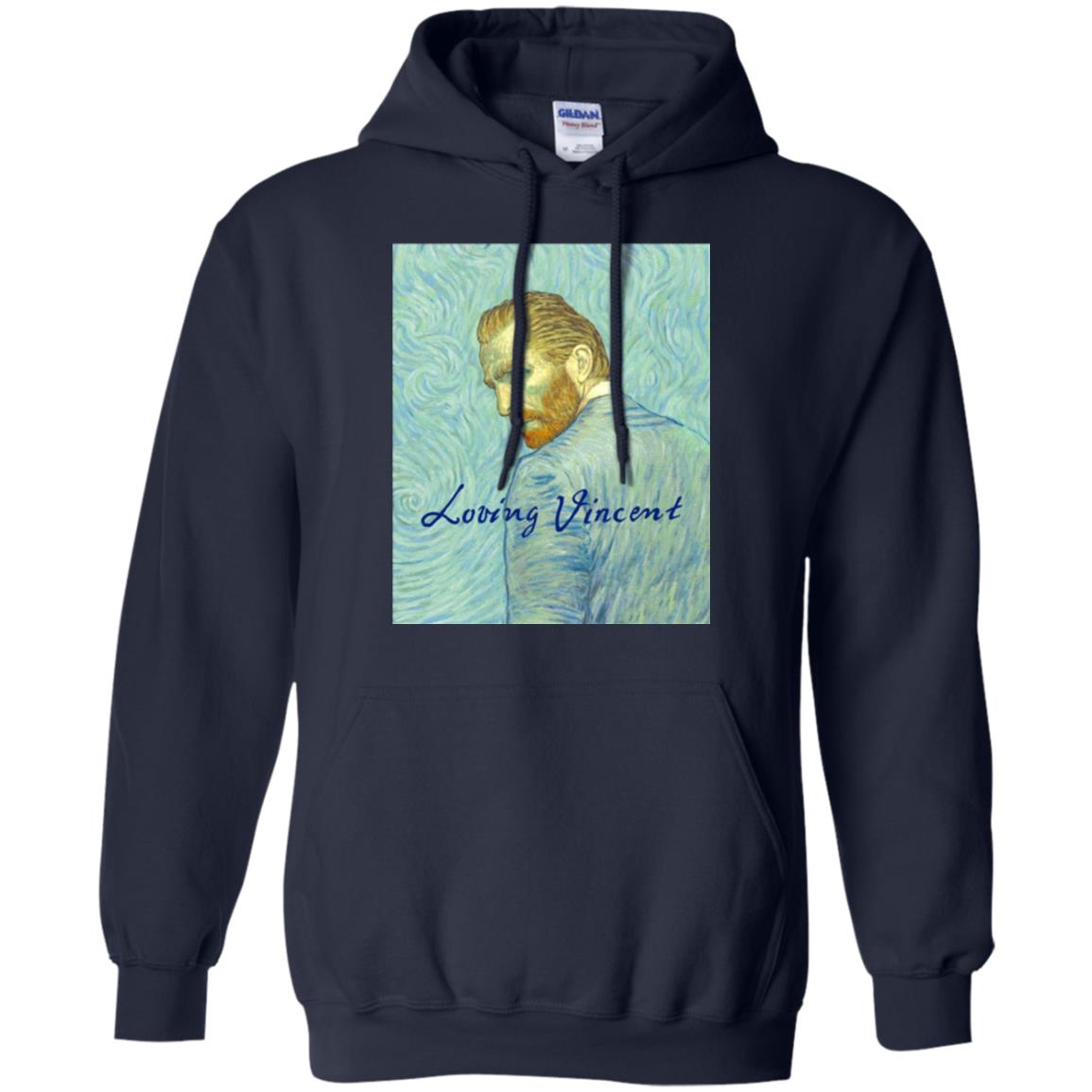 Movie Poster T-shirt Loving Vincent Navy