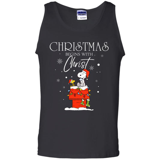 Christmas Begins With Christ Shirt Black
