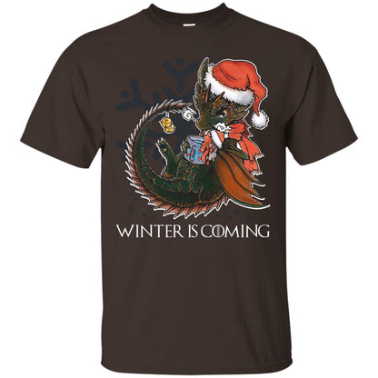 Winter Is Coming Christmas Shirt Dark Chocolate
