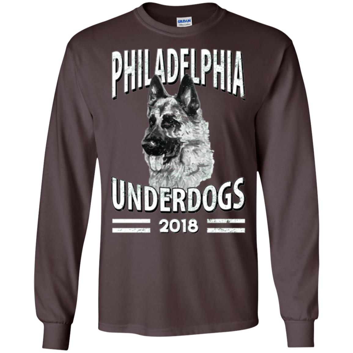 Dog Lover T-shirt Philadelphia Underdogs 2018 T-shirt Dark Chocolate