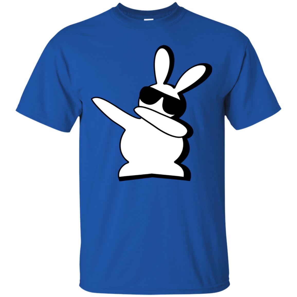 Dabbing Hip Hop Bunny Easter Dab Rabbit Dance T-shirt Royal