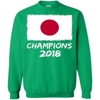 Football Lover T-shirt Japan Champions 2018 T-shirt Irish Green