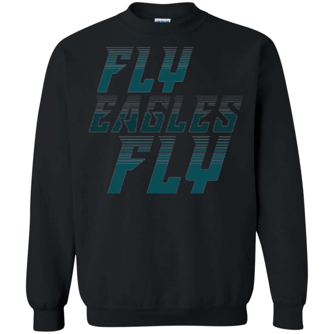 Football Lover T-shirt Fly Eagles Fly Black