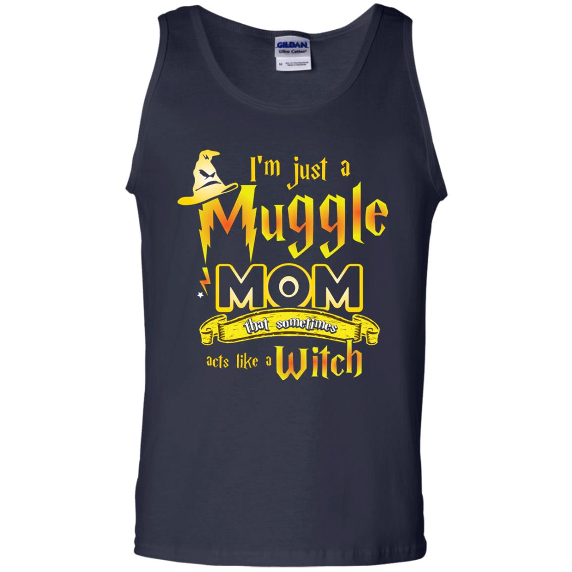 I_m Just A Muggle Mom That Sometimes Acts Like A Witch Fan Harry Potter Shirt For Mom Navy